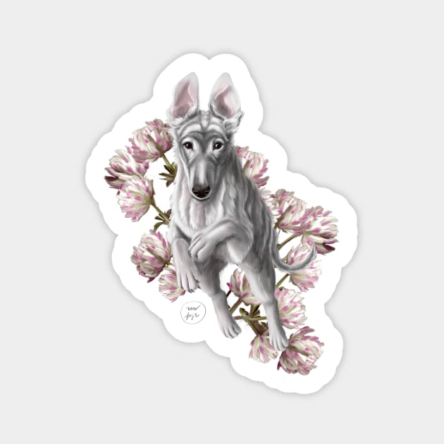 Borzoi Puppy Sticker by VEROfojt